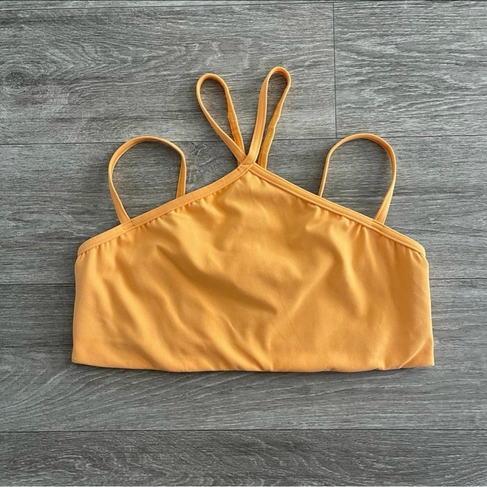 Lululemon Flow Y Strappy Bra Nulu Mango Dream - 14 - Picture 2 of 12